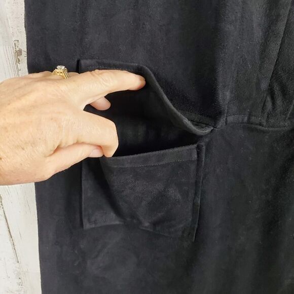 GB Girls Velour Sleeveless Dress Black Size XL - Picture 7 of 10